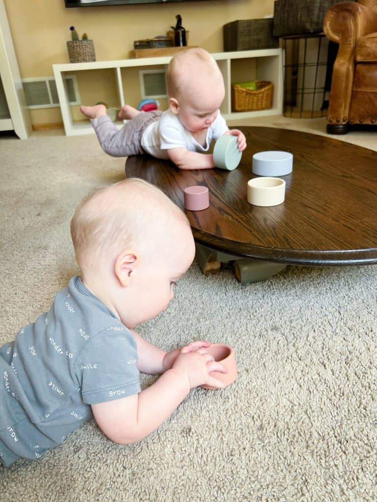 Montessori Rhythms with 7-Month-Old Twins