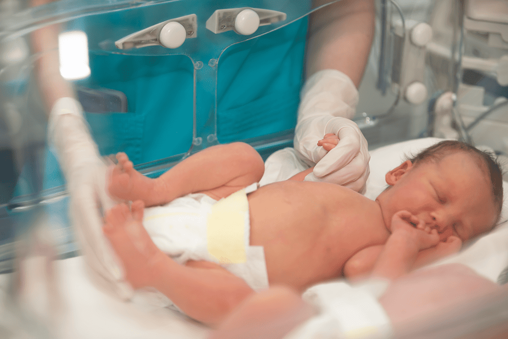 Newborn baby in the hosptial 